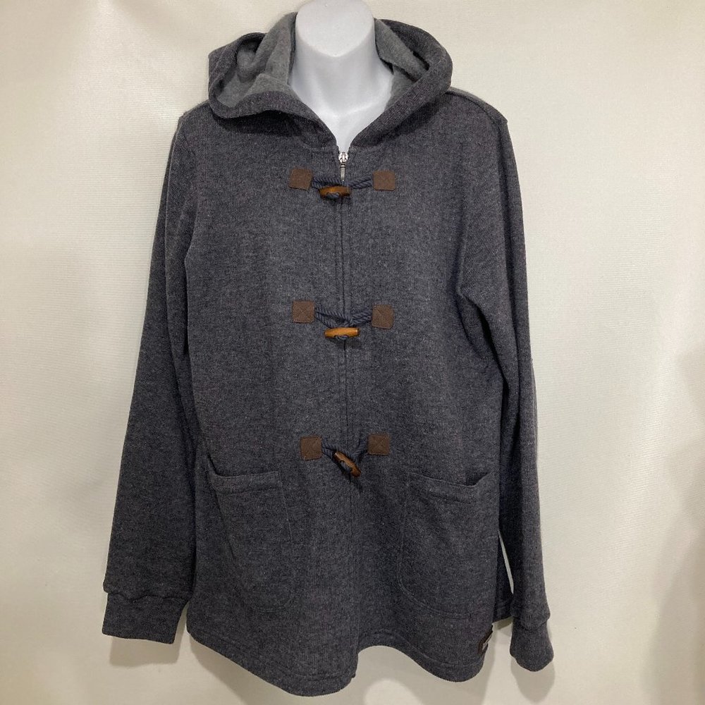 Merrell L Hewes Performix Gray Toggle Hooded Sweater Regulate Select